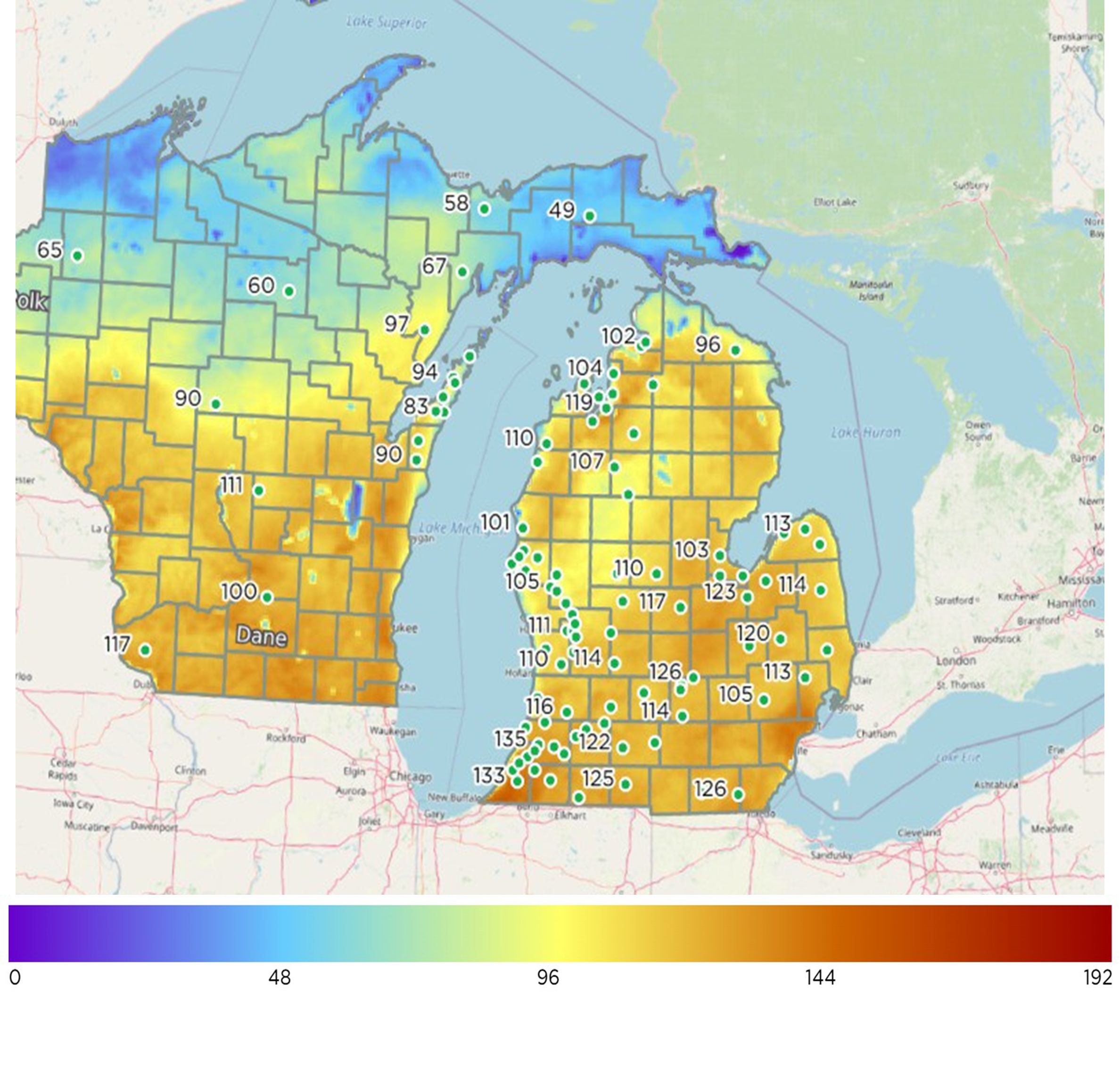 gdd map